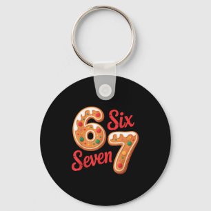Chaveiro 67 Biscoito de Natal Six Seven Meme 