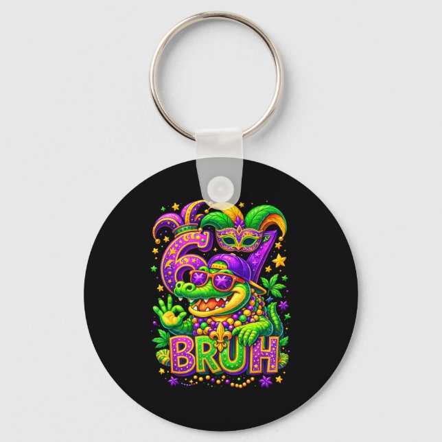 Chaveiro 67 Bruh Crocodilo México Feriado Carnaval  (Frente)