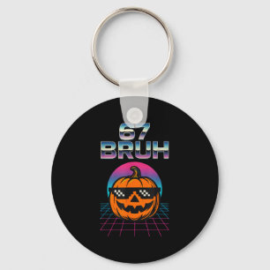 Chaveiro 67 Bruh Meme Halloween Pumpkin 6 7 Brainrot Seis S