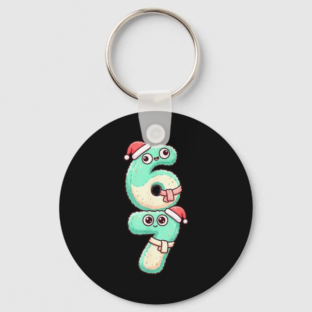 Chaveiro 67 Christmas Kawaii Pastel Design  (Frente)