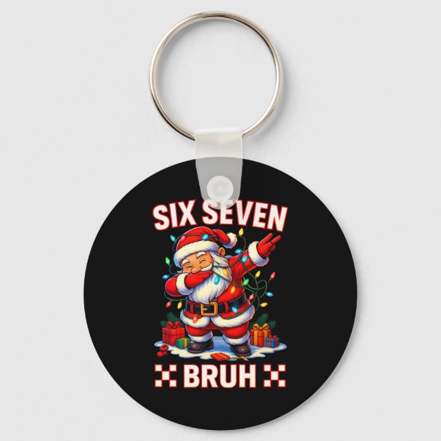 Chaveiro 67 Christmas Shirt Santa Six Seven Bruh Men Women  (Frente)