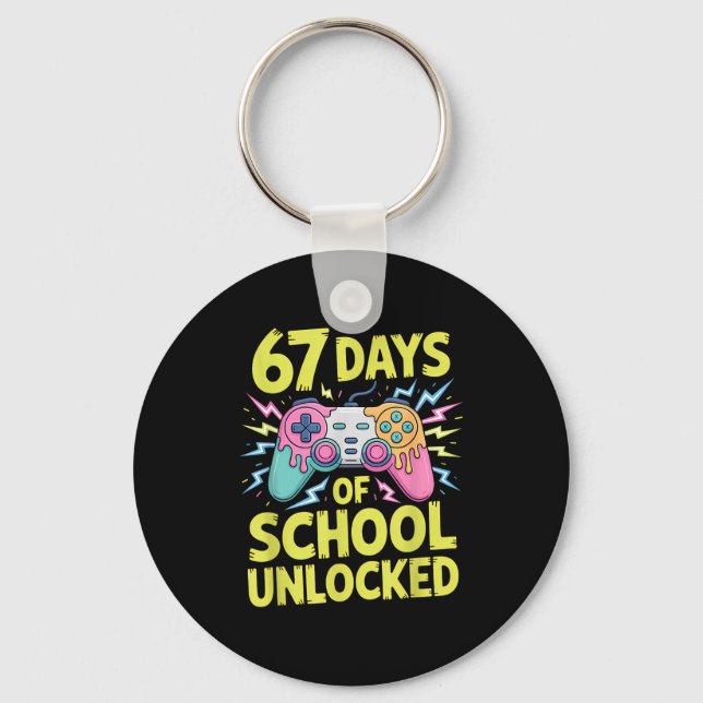 Chaveiro 67 Days Of School Unlocked Gamer Gaming Boys Ice C (Frente)