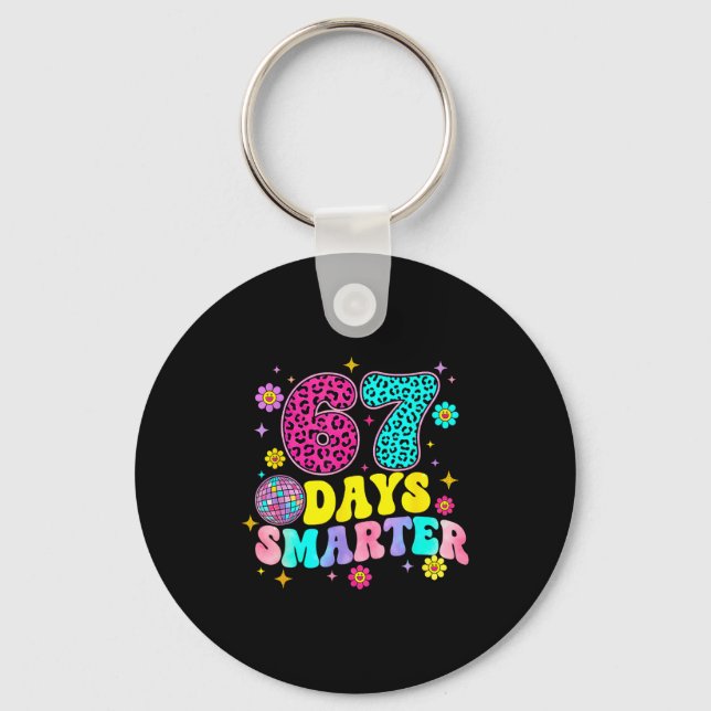 Chaveiro 67 Days Smarter School Funny 67 Teachers Students  (Frente)