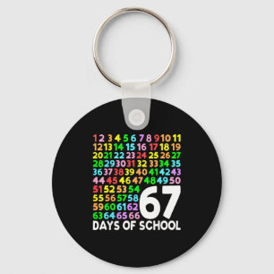 Chaveiro 67 Dias De Escola Professor Crianças Menino 67 Mat