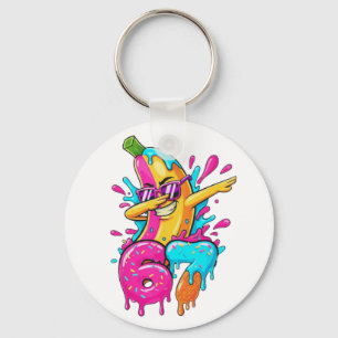 Chaveiro 67 Divertido Beisebol Dabbing Banana 6 7 Gotejando