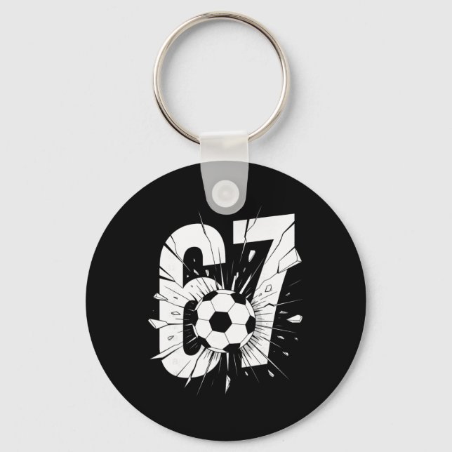 Chaveiro 67 Futebol Six Seven 6 7 Meme 67 _2  (Frente)