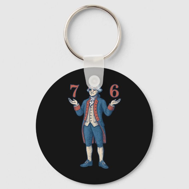Chaveiro 67 George Washington 7 6 Meme Seis Sete 6-7 4º De (Frente)