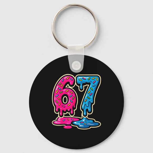 Chaveiro 67 Ice Cream Meme Six Seven  (Frente)