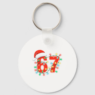 Chaveiro 67 Luzes de Natal Meme Dizendo 6 7 Fantasia Xmas L