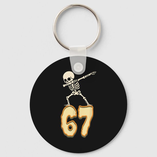 Chaveiro 67 Meme 6 7 Números Seis Sete Crianças Engraçadas (Frente)