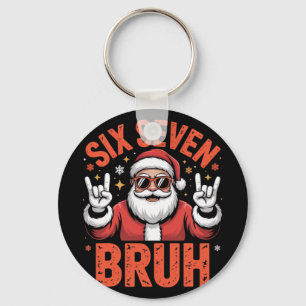 Chaveiro 67 Meme 6 7 Papai Noel Natal Engraçado Seis Sete B