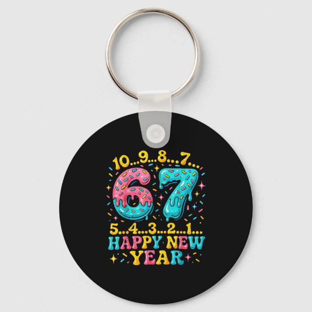 Chaveiro 67 Meme Countdown Happy New Year Funny Drip Number (Frente)