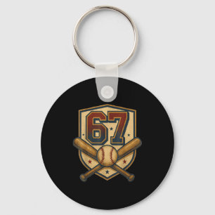 Chaveiro 67 Meme de Beisebol Vintage Srts Crista Divertido