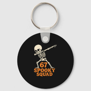 Chaveiro 67 Meme de Halloween 6 7 Números Seis Sete Criança