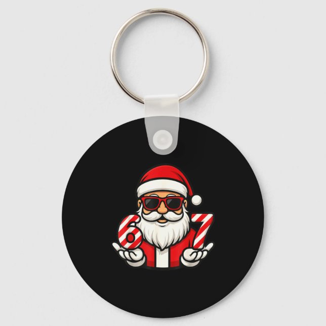 Chaveiro 67 Meme de Natal Seis Papai Noel Engraçado (Frente)