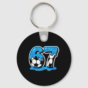 Chaveiro 67 Meme do Futebol Sorvete Drip Rot do Cérebro