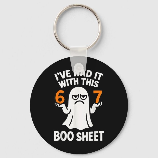 Chaveiro 67 Meme Halloween Costume 6 7 Funny Boo Sheet Six  (Frente)