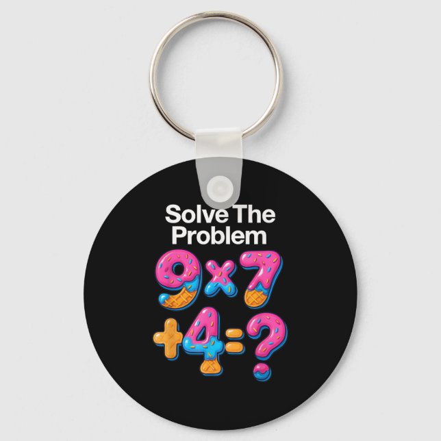 Chaveiro 67 Meme Professor de Matemática Sorvete Drip 6 7 B (Frente)