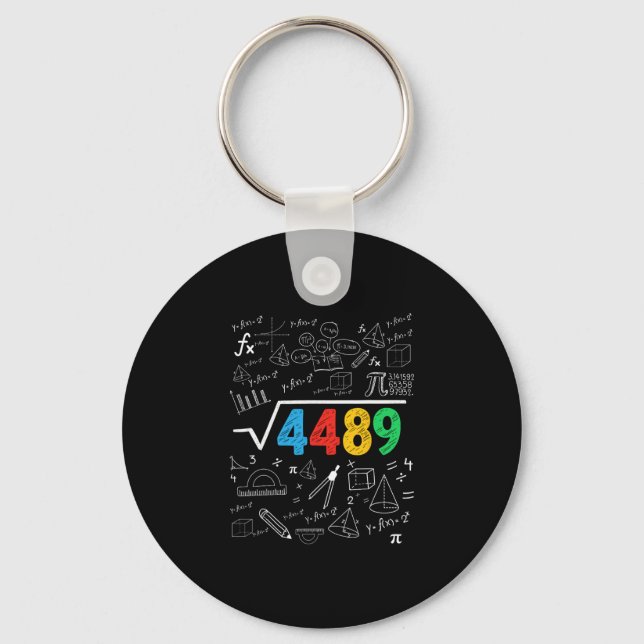 Chaveiro 67 Meme Raiz Quadrada 4489 Gíria Seis Sete Profess (Frente)