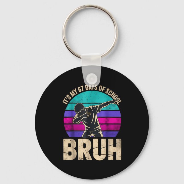 Chaveiro 67 Meme Six Seven Dabbing Boy It's My 67 Days Of S (Frente)