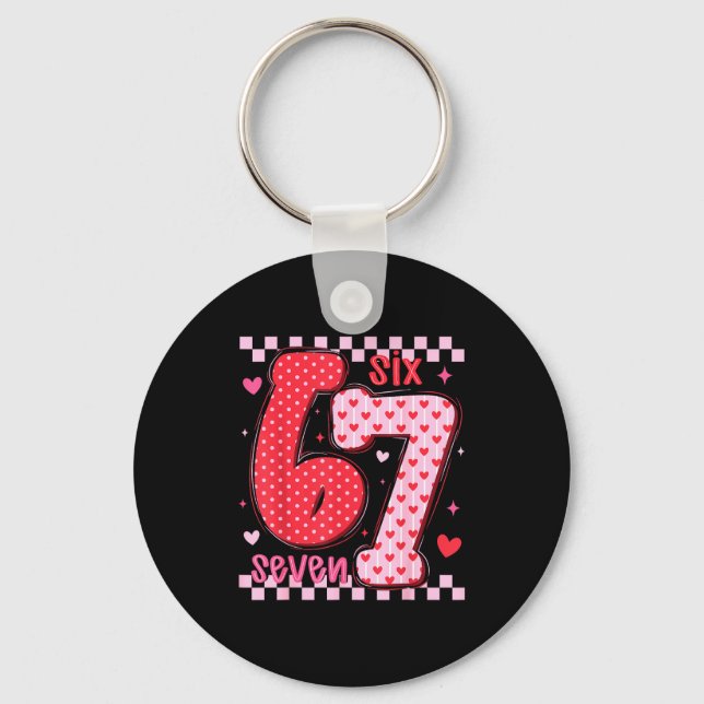 Chaveiro 67 Meme Six Seven For Kids Women Men Boys Girls Va (Frente)