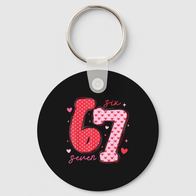 Chaveiro 67 Meme Six Seven For Kids Women Men Boys Girls Va (Frente)