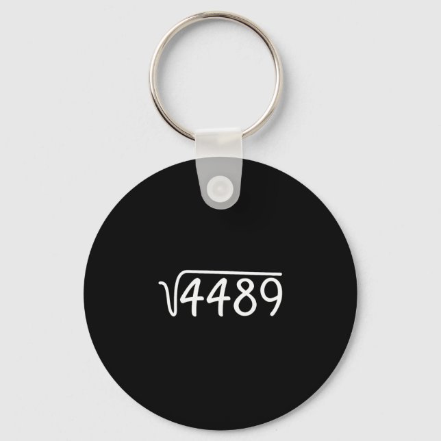Chaveiro 67 Meme Square Root 4489 Teen Six Seven Slang Math (Frente)