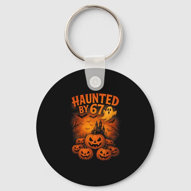 Chaveiro 67 Meme Trendy Ghost Halloween Funny Six Seven Gen (Frente)