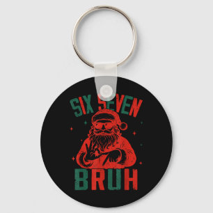 Chaveiro 67 Natal Divertido Seis Sete Bruh Meme Brainrot Sa