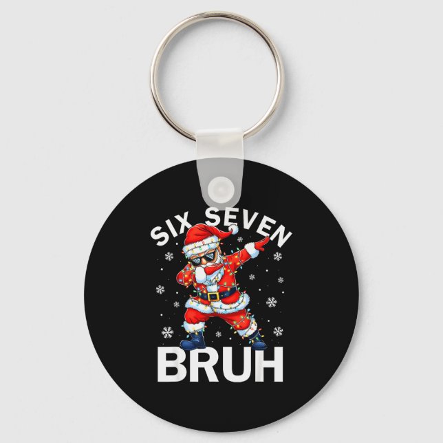 Chaveiro 67 Natal Divertido Seis Sete Bruh Meme Dabbing San (Frente)