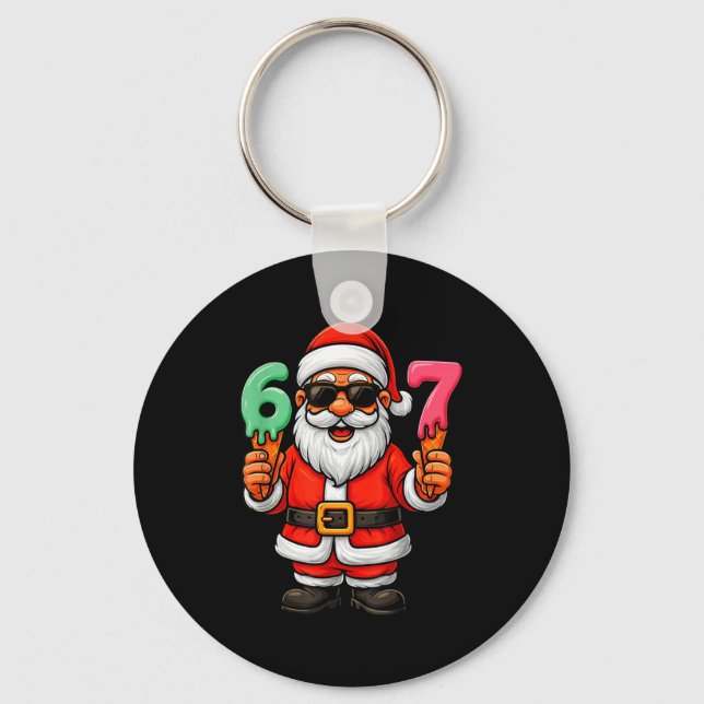 Chaveiro 67 Natal Divertido Seis Sete Sorvete Meme 67 Chr (Frente)