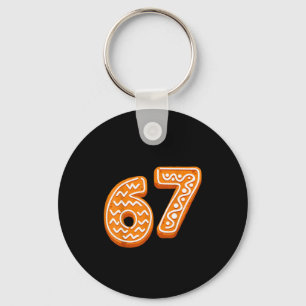 Chaveiro 67 Natal Engraçado 6 7 Biscoito de Natal Seis Sete