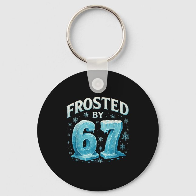 Chaveiro 67 Natal Gelo Geada Frio 6 7 Meme Internet Natal (Frente)
