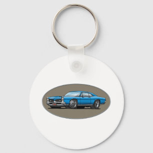 Chaveiro 67 Pontiac GTO_blue