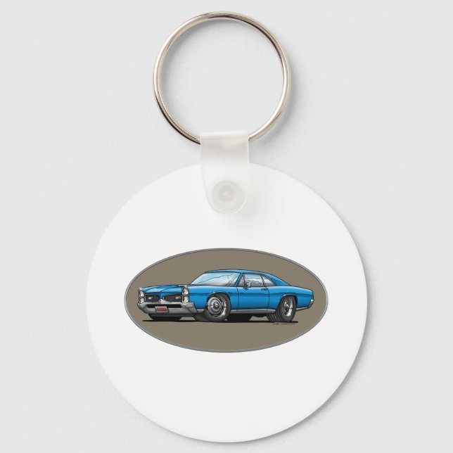 Chaveiro 67 Pontiac GTO_blue (Frente)