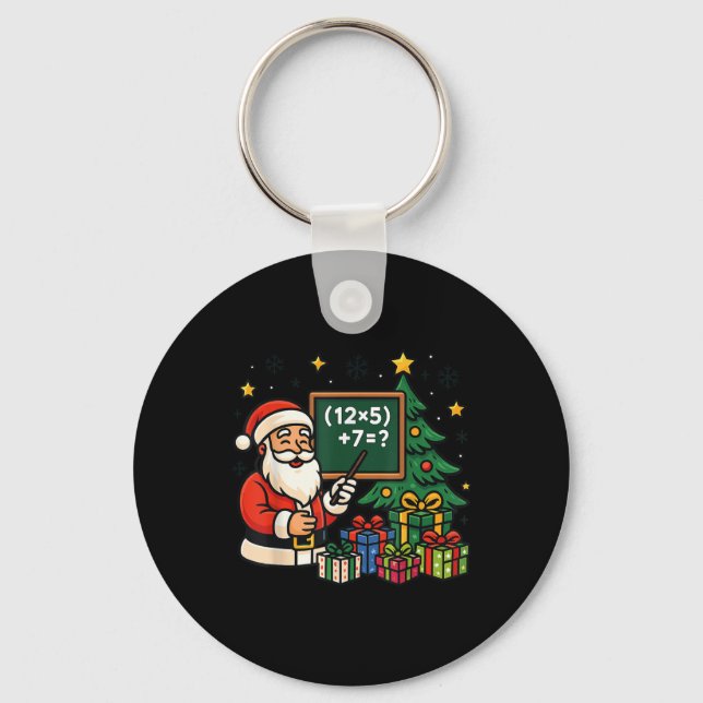 Chaveiro 67 Professor Papai Noel Natal Seis Sete Meme Brain (Frente)