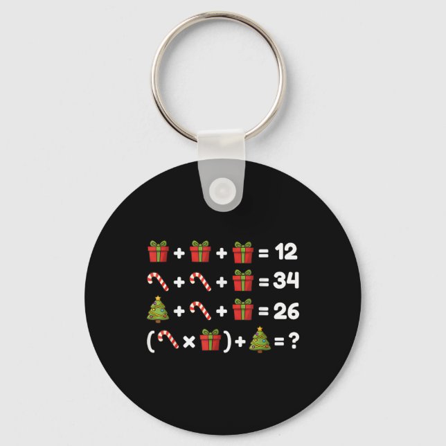 Chaveiro 67 Seis Sete Meme Matemática Equação De Natal Lógi (Frente)