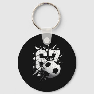 Chaveiro 67 Six Seven Futebol Meme de Rotação Cerebral da G