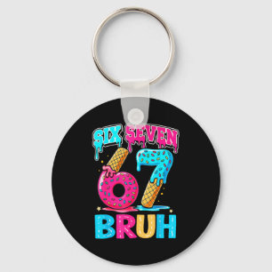 Chaveiro 67 Sorvete 6 7 Meme Bruh 6-7 Roupas íntimas Six Se