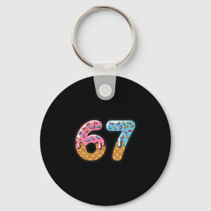 Chaveiro 67 Sorvete Drip Meme Six Seven Gíria Gen Alpha 2