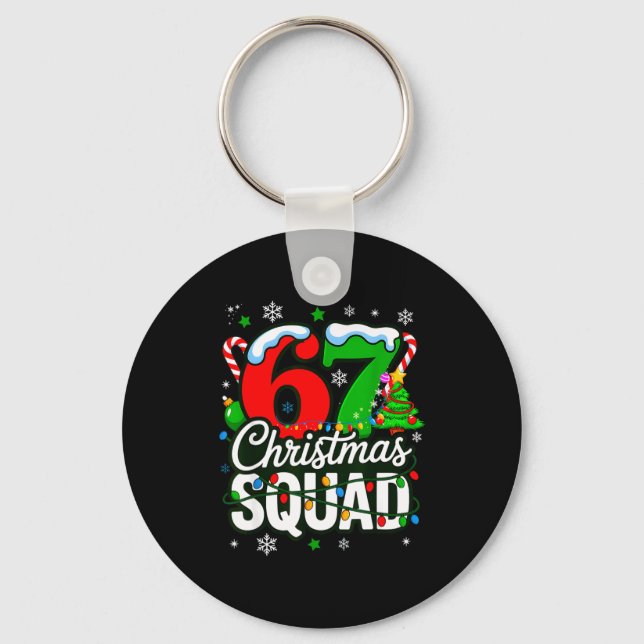 Chaveiro 67 Squad Teacher Christmas Funny Holiday Clroom Cr (Frente)