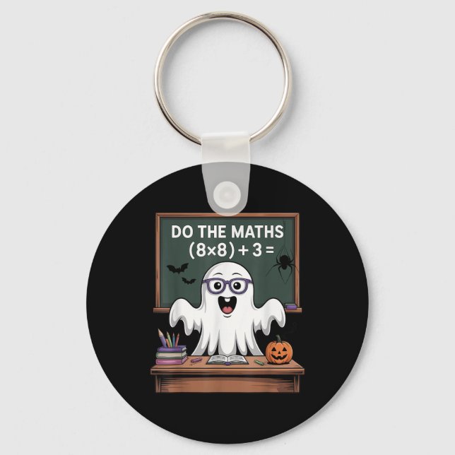 Chaveiro 67 Teacher Halloween Ghost Six Seven Meme Do The M (Frente)