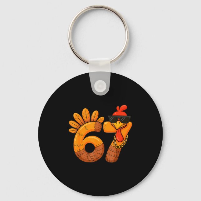 Chaveiro 67 Thanksgiving Funny Turkey Thanksgiving 67 Turke (Frente)