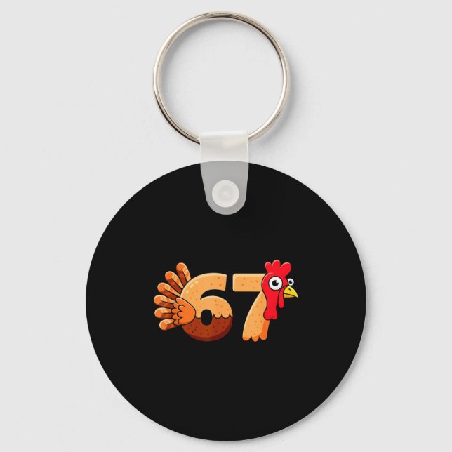 Chaveiro 67 Thanksgiving Funny Turkey Thanksgiving 67 Turke (Frente)