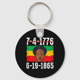 Chaveiro 6-19-1865 Mês de História Negra Africana-Americana
