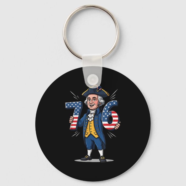 Chaveiro 6-7 7-6 George Washington Seis Sete General Alpha (Frente)