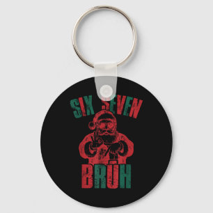 Chaveiro 6 7 Bruh Divertido Papai Noel Seis Sete Tendência 