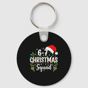 Chaveiro 6-7 Esquadrão de Natal Divertido 67 Seis Sete Meme