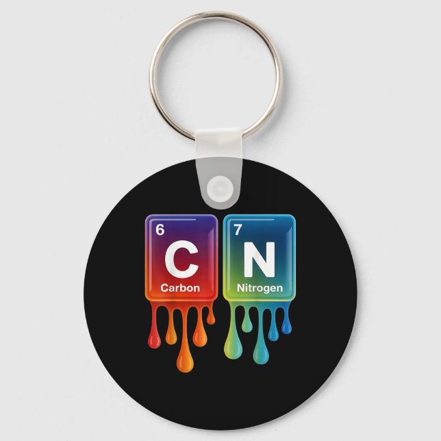 Chaveiro 6 7 Funny Science Chemistry Teacher Periodic Table (Frente)