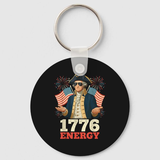 Chaveiro 6-7 George Washington Seis Sete Meme Engraçado 4 D (Frente)